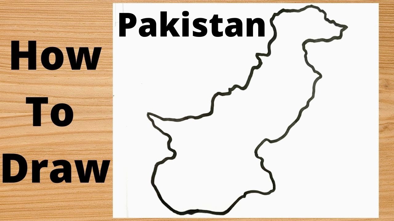 Drawing Pakistan Map - Simple Trick