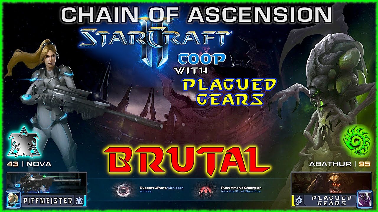 Nova & Abathur | BRUTAL | StarCraft 2 CO-OP | Chain Of Ascension