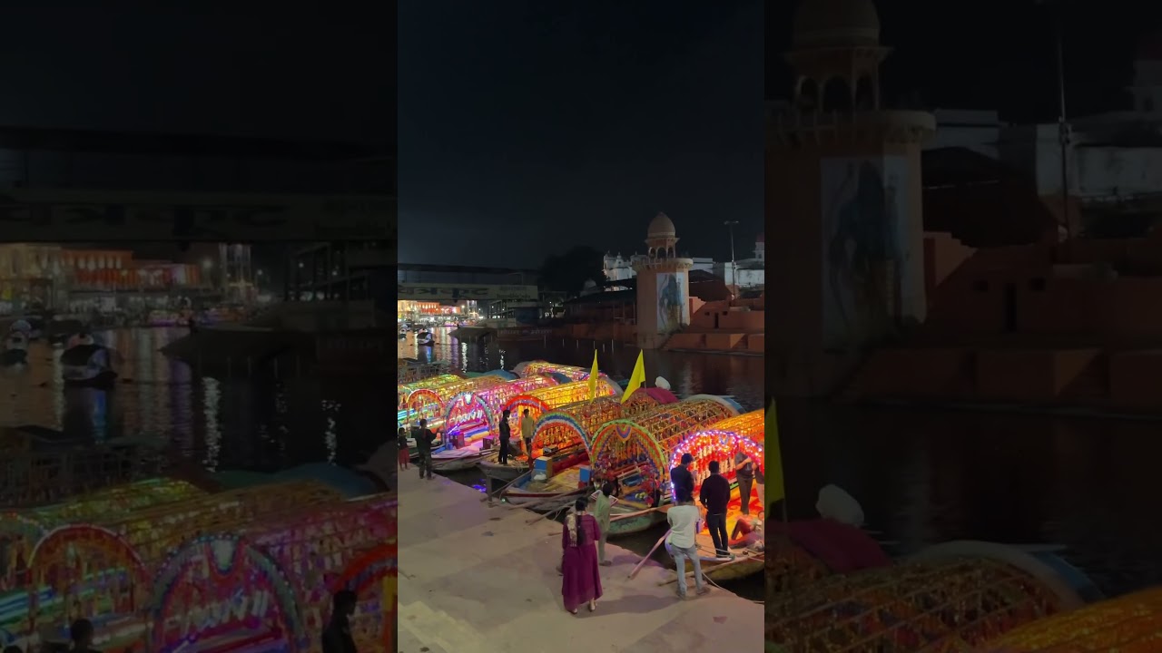 Ram ghat Chitrakoot night view