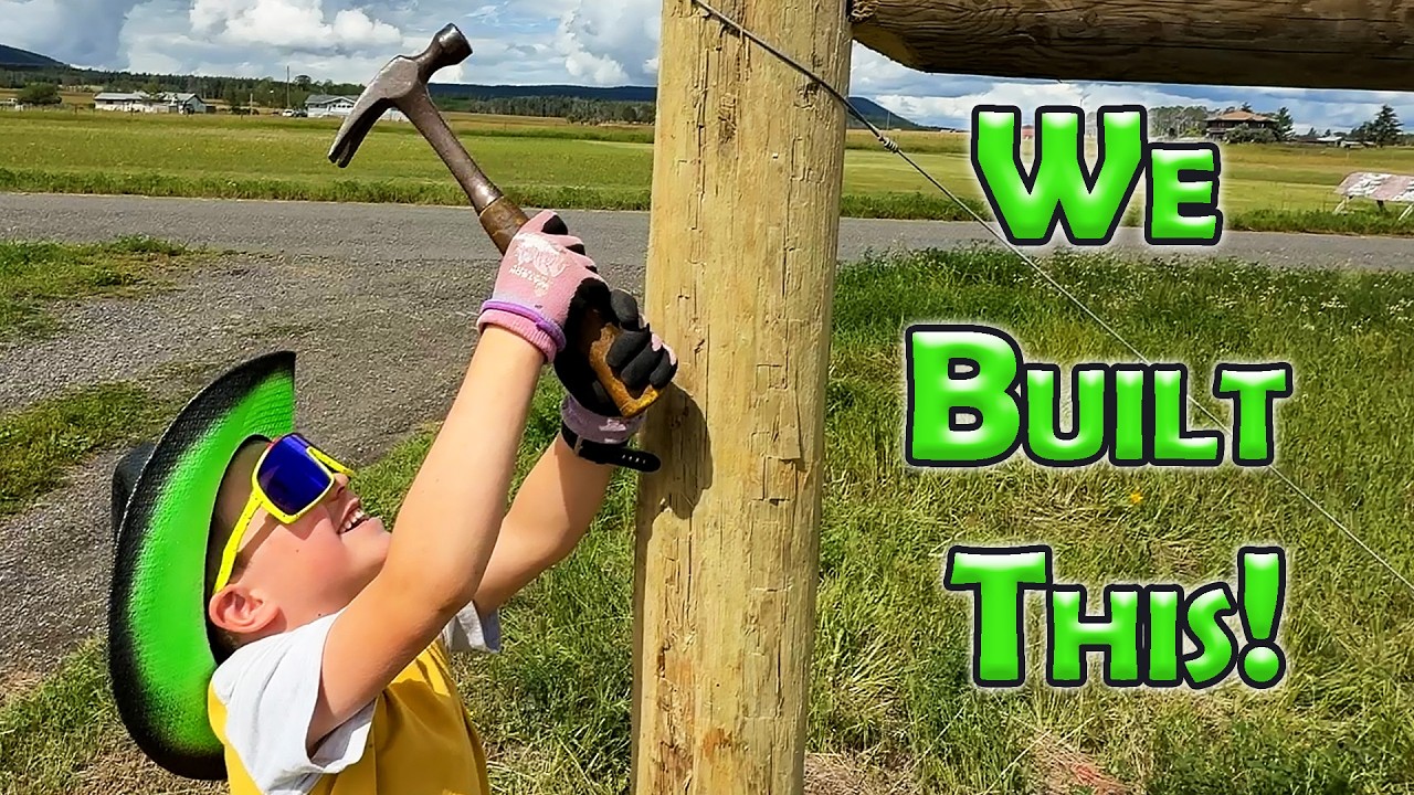 Building our New Driveway Gate 🔨 Family Homestead Life