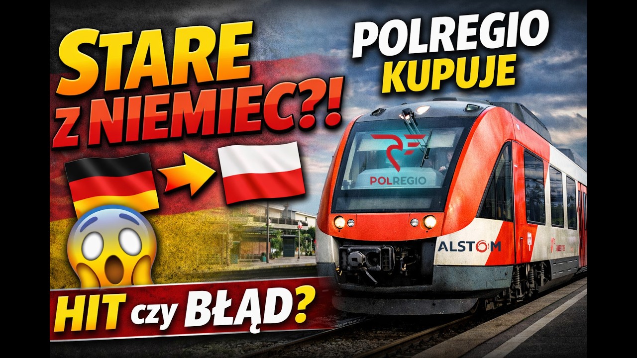 Polregio kupiło stare pociągi z Niemiec 😳 Sprawdzamy co to za pojazd 🚂