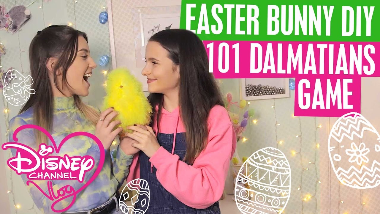 DISNEY CHANNEL VLOG | EASTER BUNNY DIY | 101 DALMATIANS GAME
