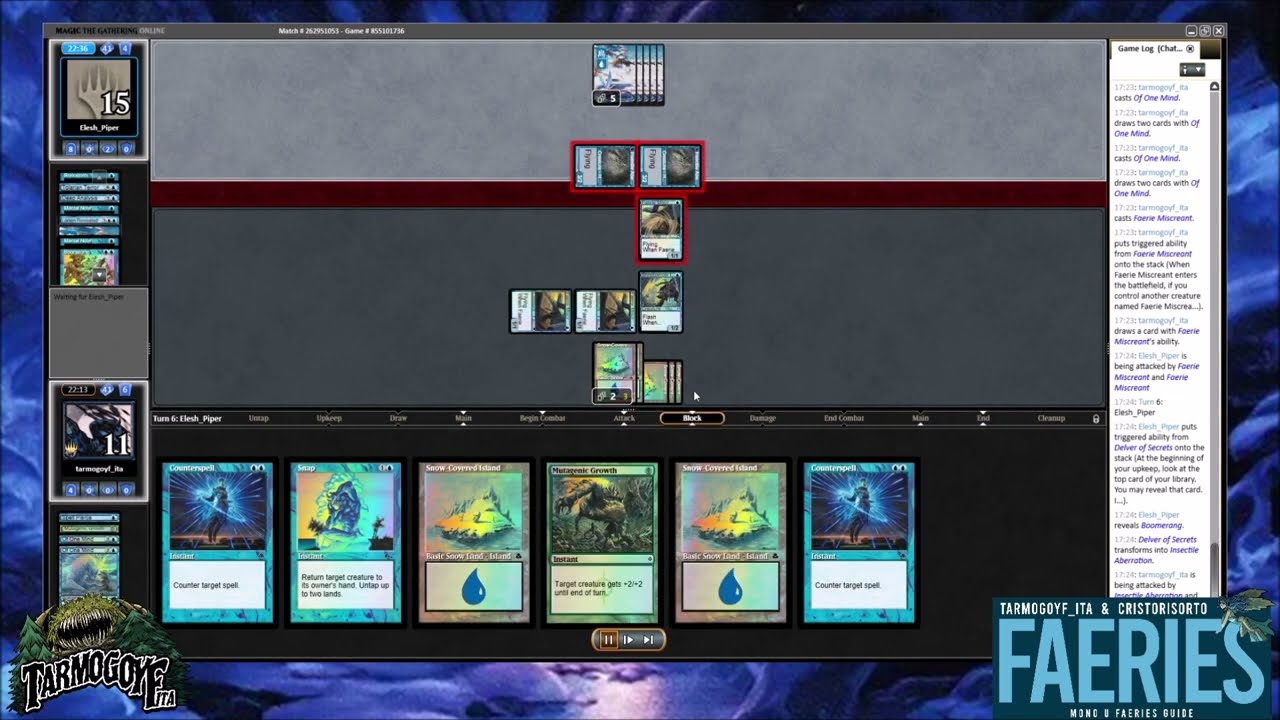 MTGO Pauper League: U Faeries vs Mono U Terror