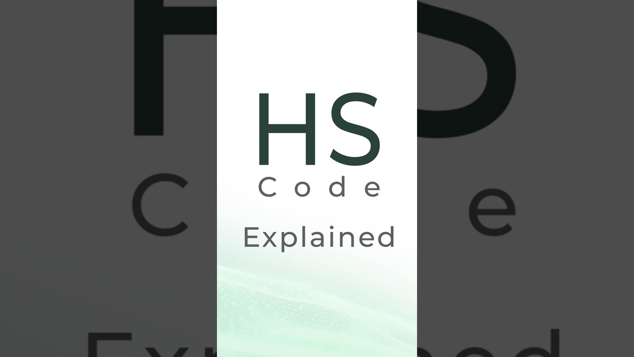 HS CODE Explained                                                                 #shorts