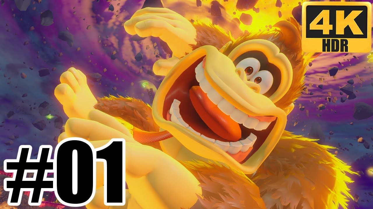 Donkey Kong Bananza 4K HDR Part 1 Gameplay The Lagoon Layer & The Water Shortage