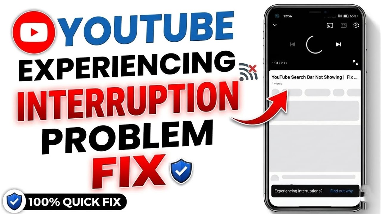 Experiencing interruptions? Find out why, youtube Today problem fix || youtube slow buffering fix