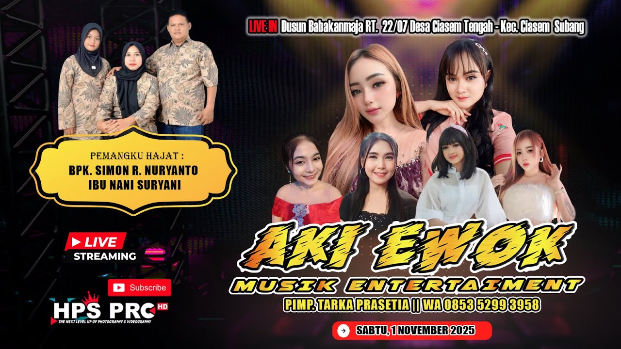 🔴LIVE ORGAN AKI EWOK MUSIC | SIANG | SABTU, 01 NOVEMBER 2025 | BABAKANMAJA - CIASEM TENGAH SUBANG