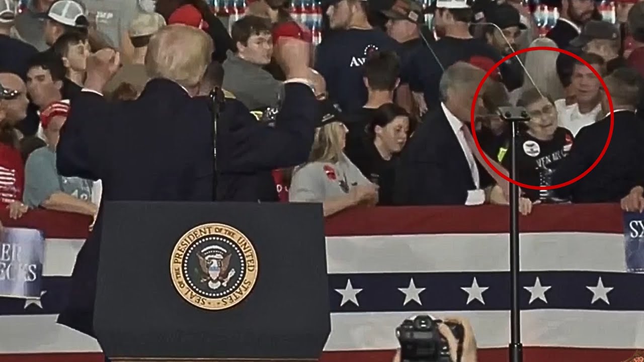 Шокирующий медицинский инцидент прервал митинг Трампа.