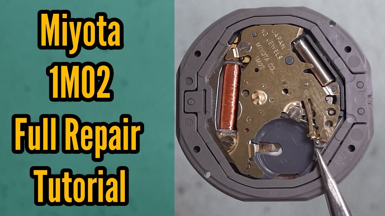 How to service miyota citizen 1M02 watch movement | Watch Repair Channel