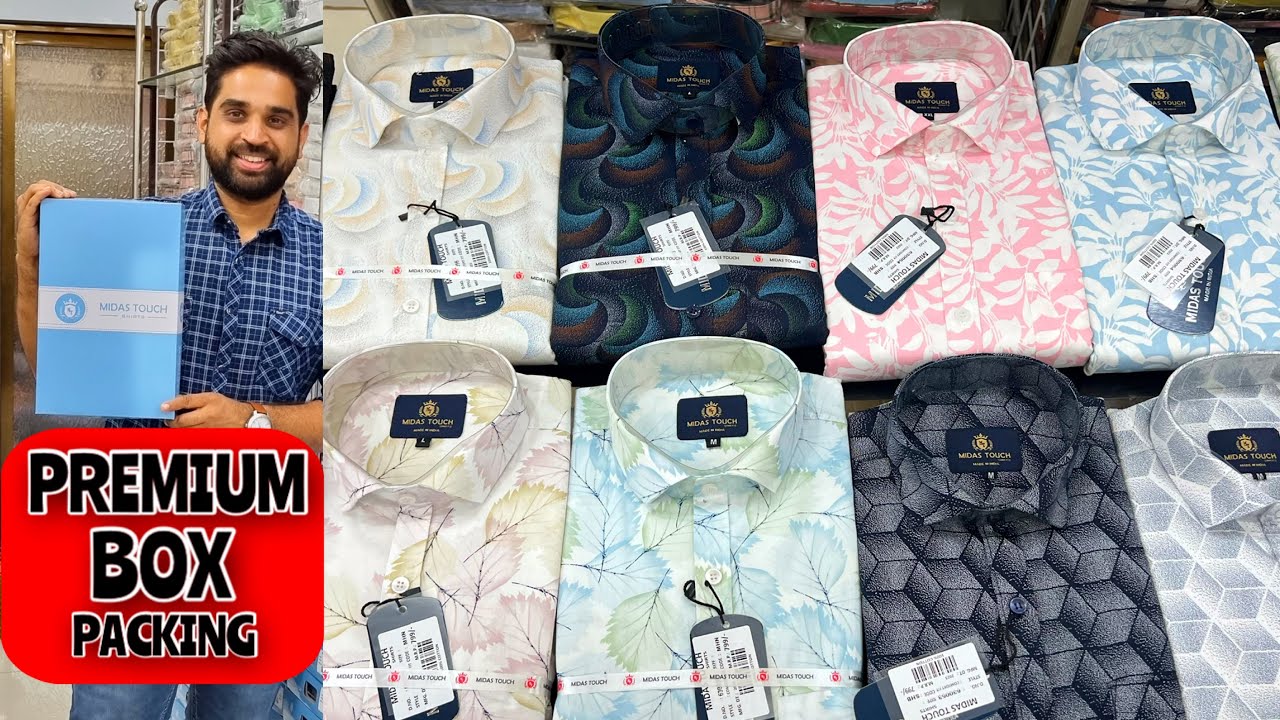 Box Packing Premium Shirt Manufacturer / Cheapest Price / Midas Touch