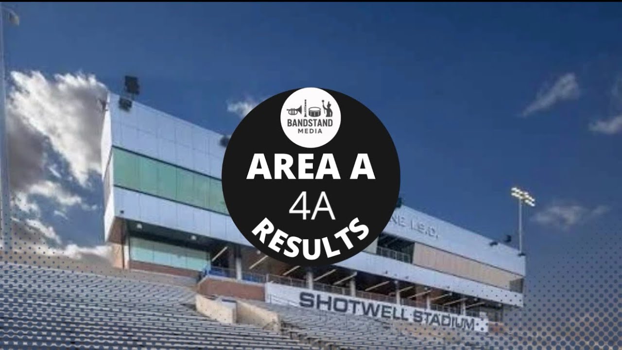 Area A 4A Marching Band Competition breakdown 