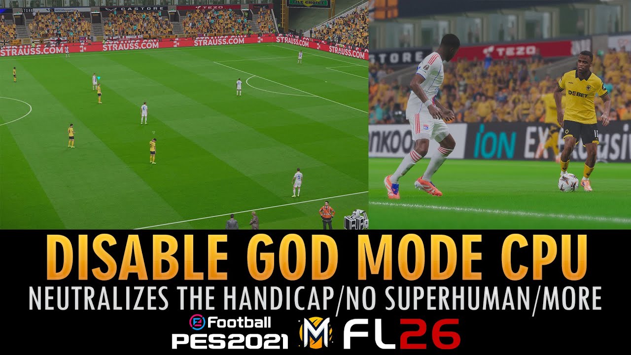 MOD de DIFICULTAD REAL & DESACTIVAR MODO DIOS CPU ➠ PES 2021 & FOOTBALL LIFE 26