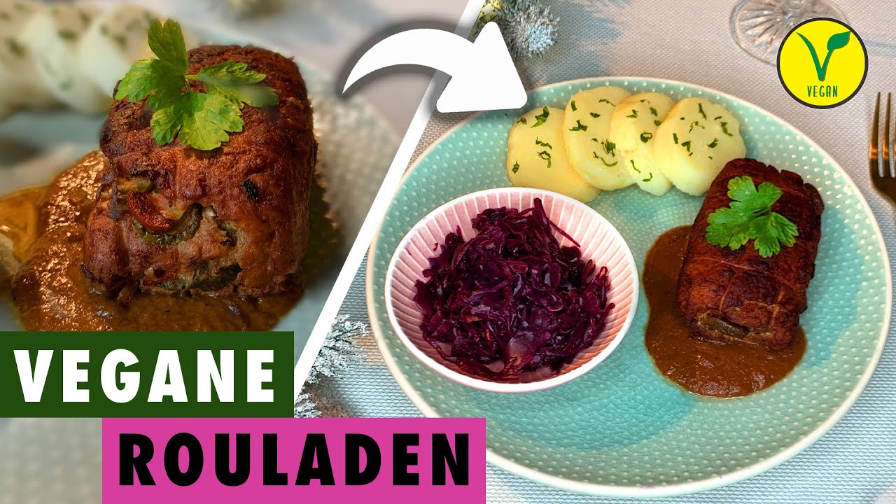 Mit diesen veganen Rouladen überzeugst du jeden Fleischfresser (: | Vegane Rouladen mit Bratensoße