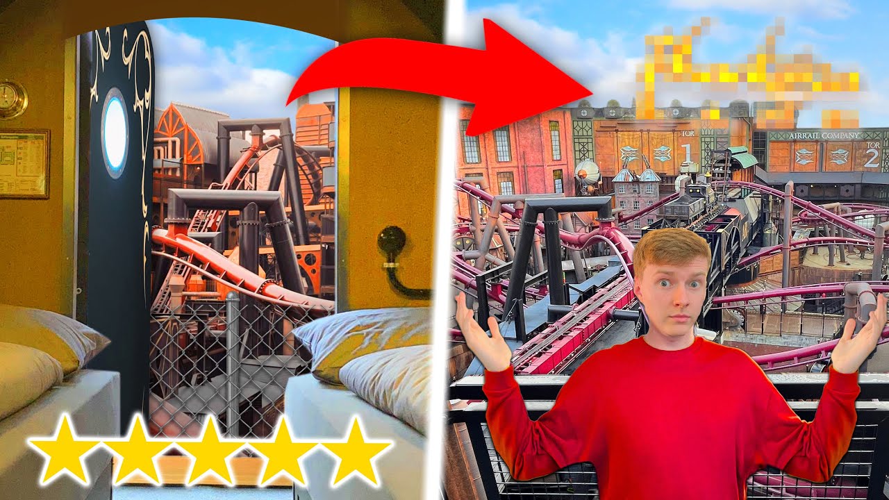 WE SLEPT NEXT TO A ROLLERCOASTER??