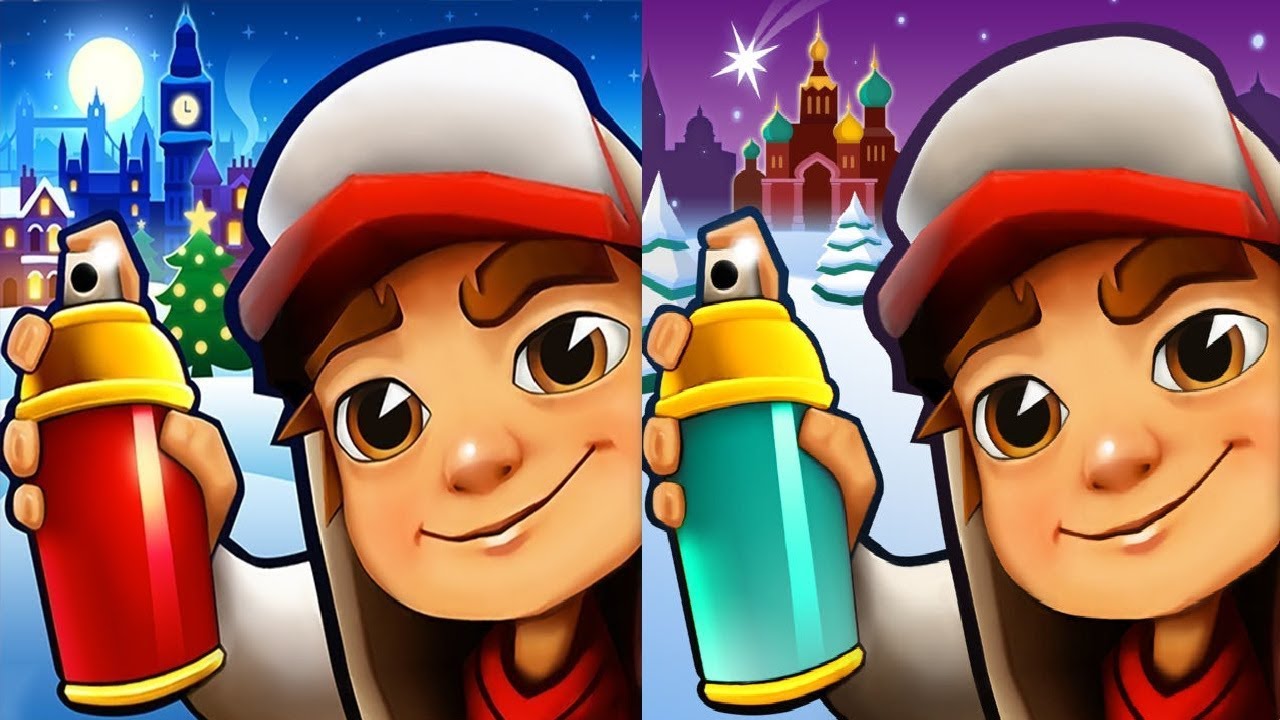 Subway Surfers Saint Petersburg Christmas 2017 VS Subway Surfers London Christmas 2018  Gameplay HD