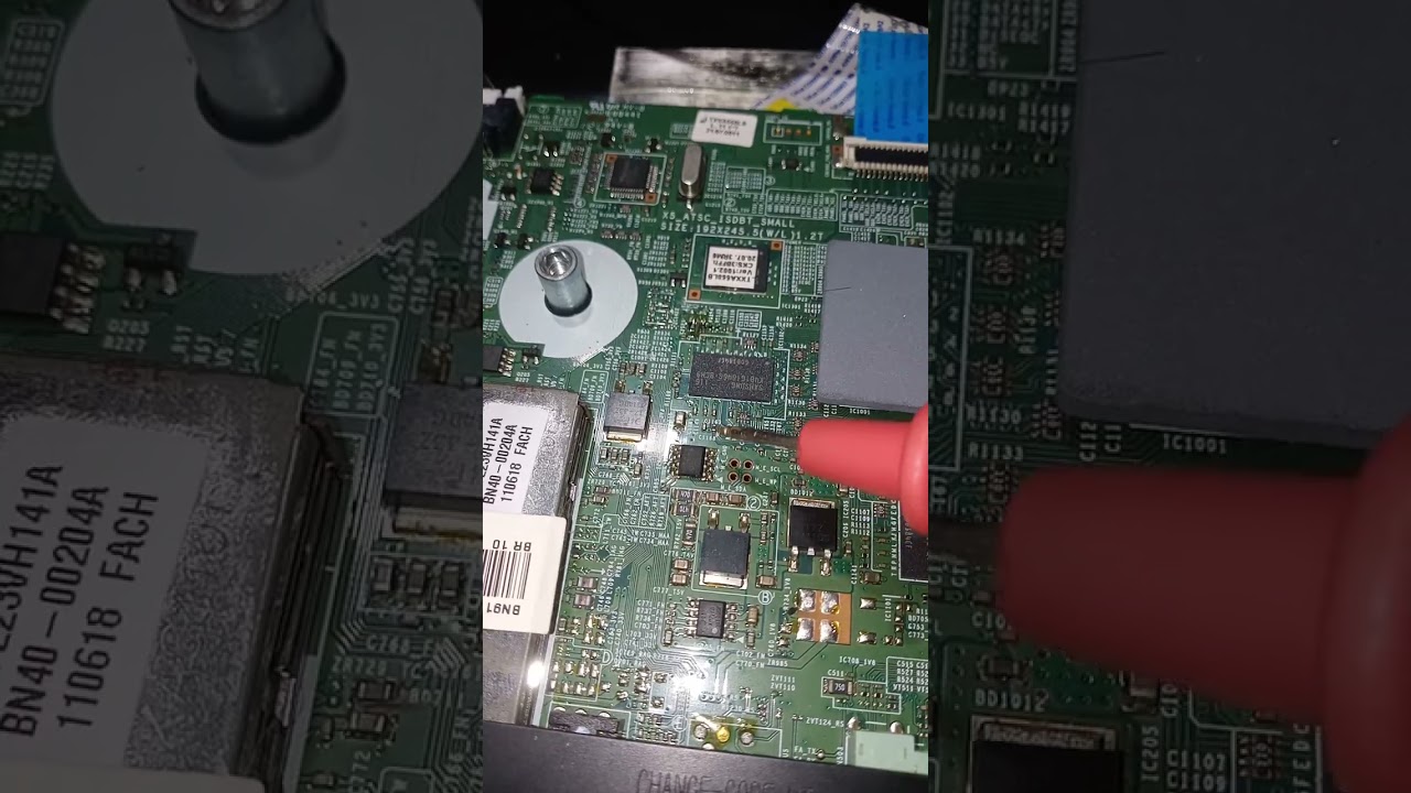 TV Samsung modelo t22 a550 não liga led pisca bem fraquinho veja como resolver