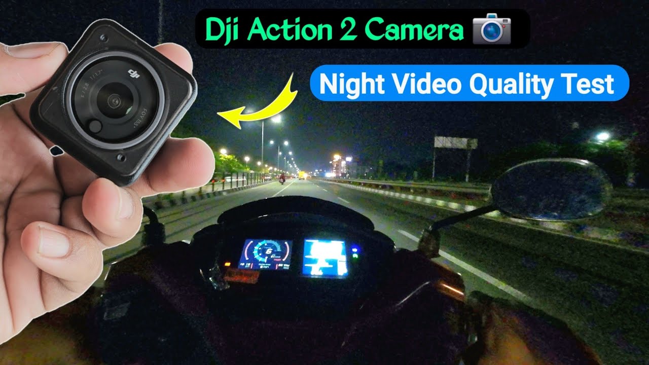 Dji Action 2 Camera Night Video Quality Test 👌 4k 60fps Night Vlog Test | Atmotov