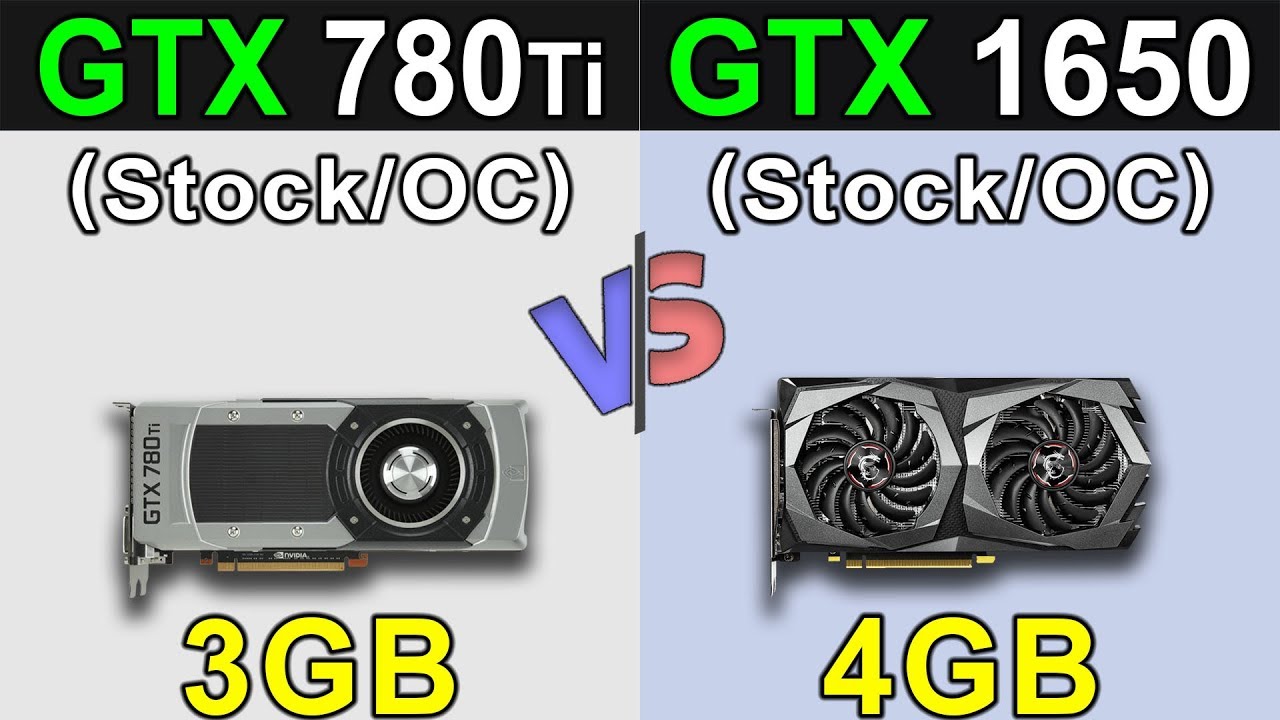 GTX 780 Ti Vs. GTX 1650 | Stock and Overclock | New Games Benchmarks