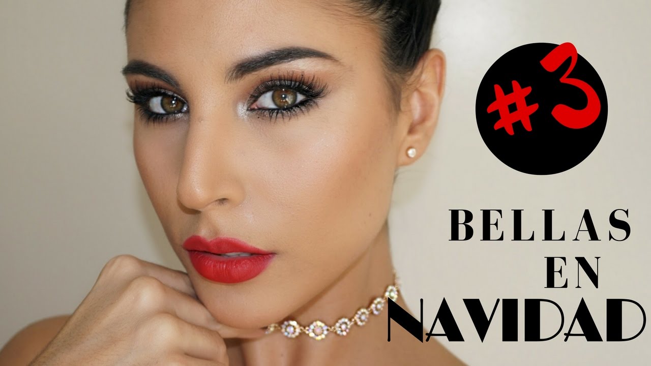 BELLAS EN NAVIDAD DIA 3: Maquillaje LABIOS ROJOS para NAVIDAD | Eva Davis
