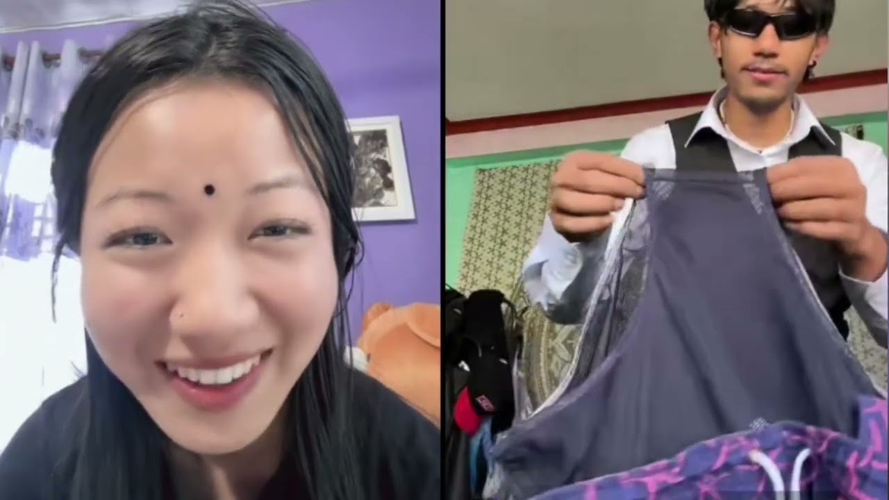 खेमेले भोटिनिलाई जाली वाला कट्टु देखाउँदै 