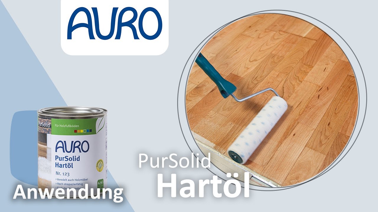 AURO Anwendung Holzboden ölen