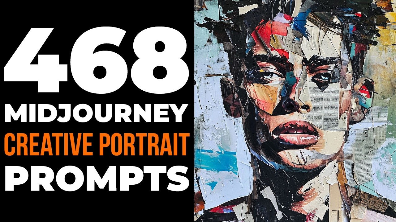 468 Midjourney ai art prompts for 'Creative Portraits' (Prompts in description)