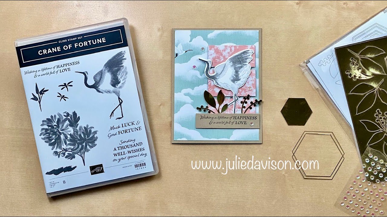 💗 Sneak Peek!!  Stampin’ Up! Crane of Fortune Card ~ NEW Mini Catalog + 12 Days of Christmas 🎁 Day 8