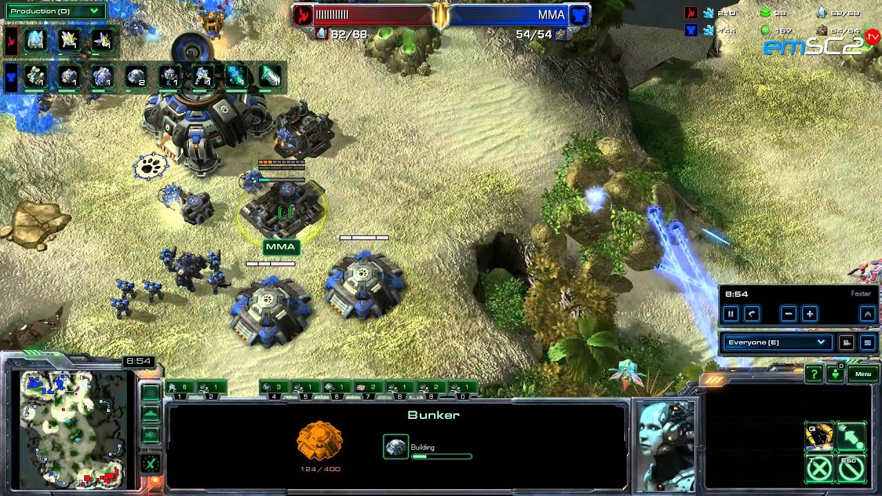 TvP MMA vs Crank Ohana Starcraft 2 1080p HD polski komentarz Heart of the Swarm