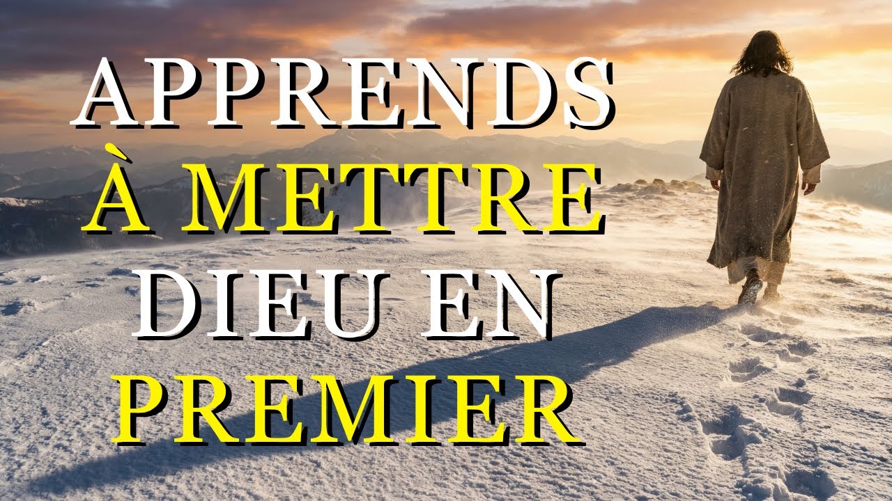 Apprends à mettre Dieu en PREMIER, et tu verras comment tout s’ALIGNE.
