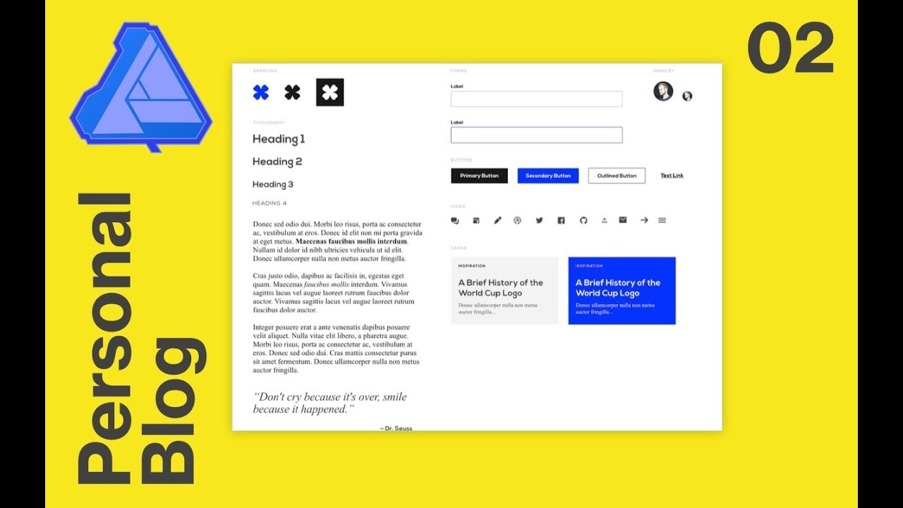 02 - Design a Personal Blog using Affinity Designer - Design System
