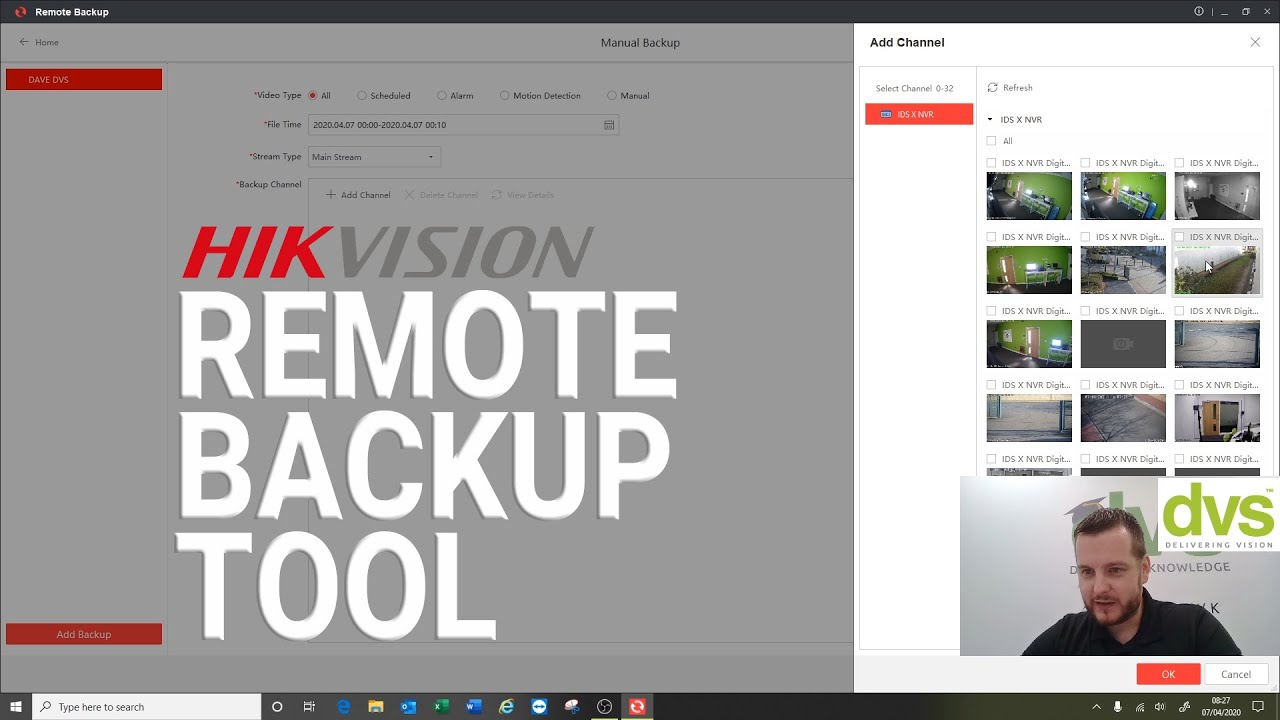 Hikvision Remote Backup Tool