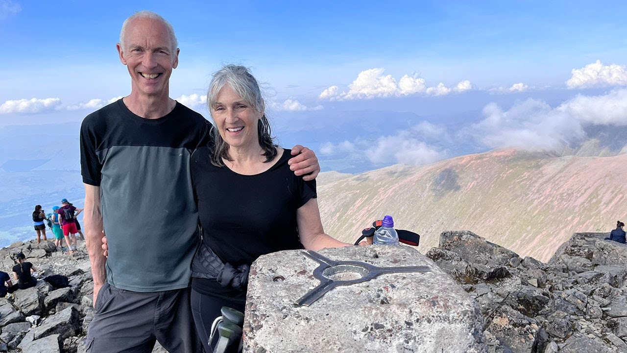 Climbing Ben Nevis after finishing the West Highland Way