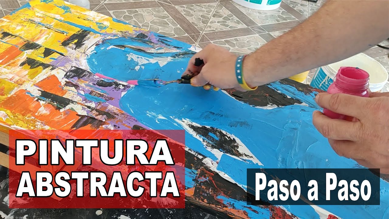Demostración de Arte Abstracto con Pintura Acrílica | VIDA