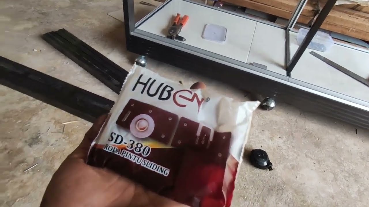 Cara mengukur pintu sliding || Pemasangan roda sliding Huben SD-380