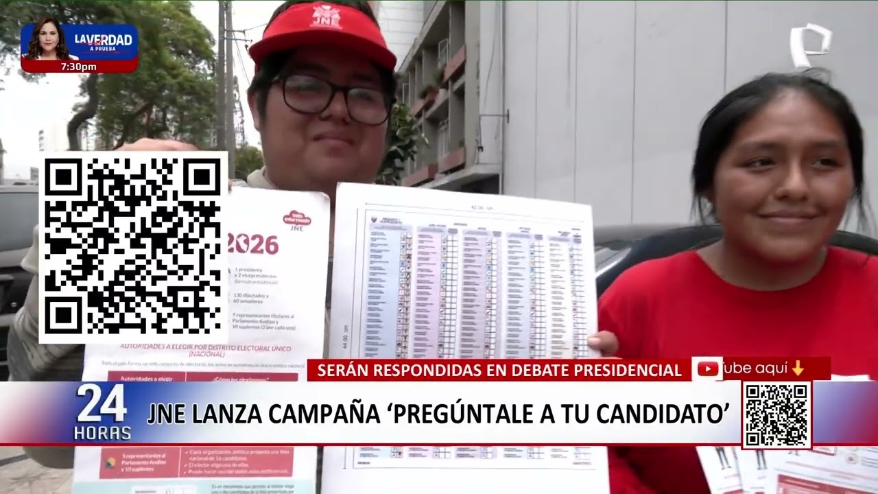JNE lanza campaña 'Pregúntale a tu candidato'
