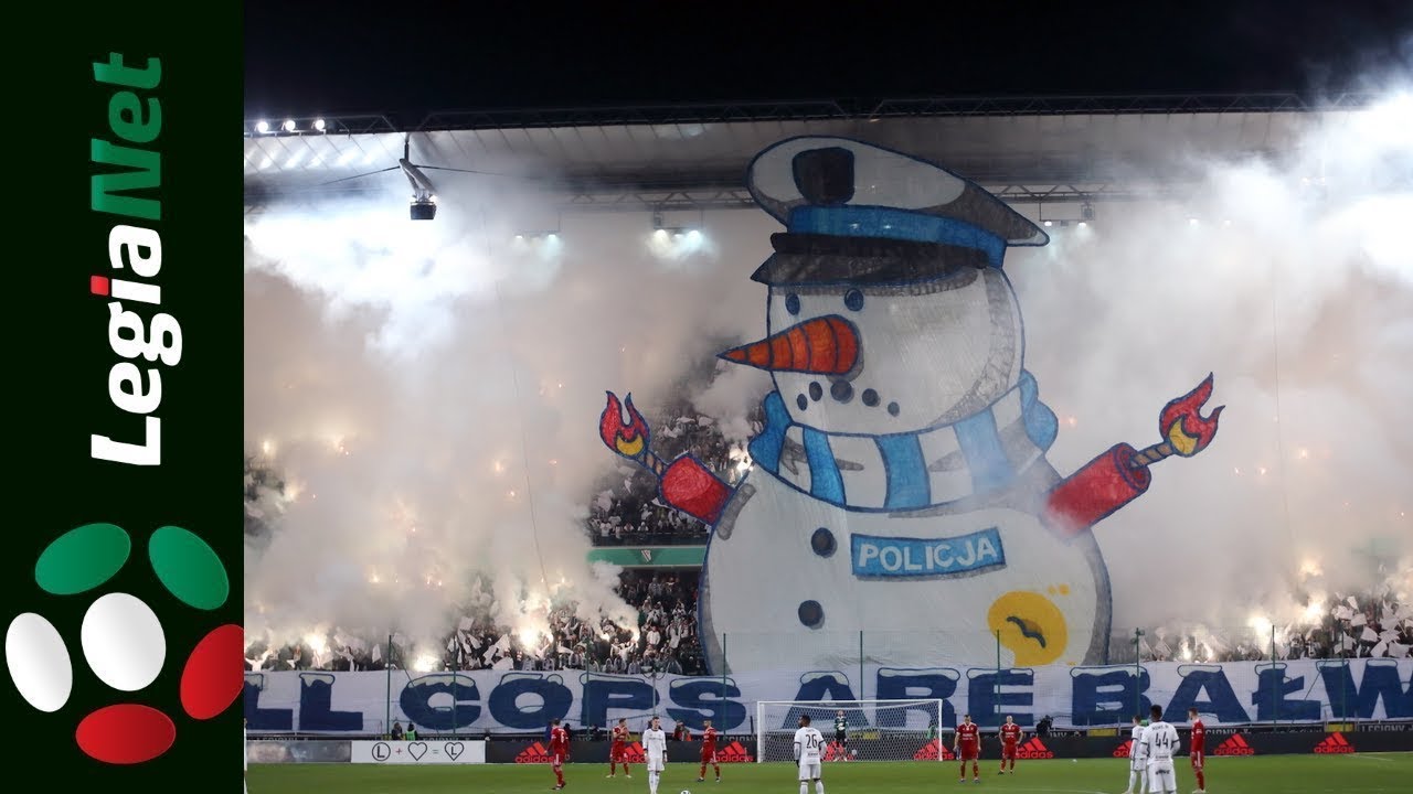 All Cops Are Bałwans - oprawa kibiców Legii