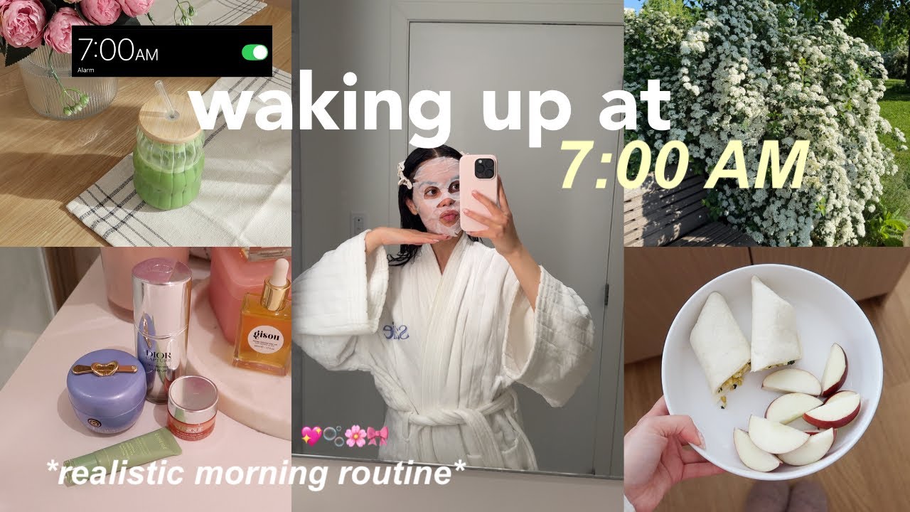 7 AM morning routine: a realistic morning in my life🌸