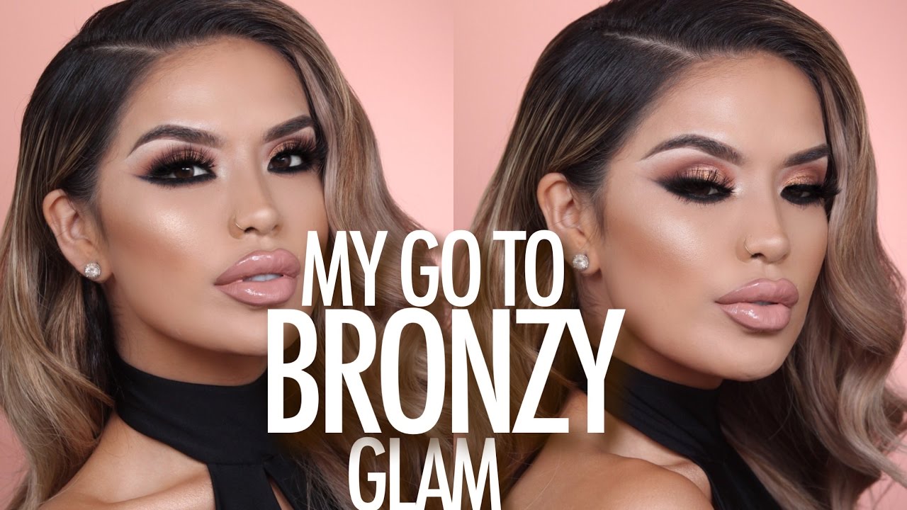 MY GO TO BRONZY GLAM + CHATTY GET READY WITH ME | iluvsarahii