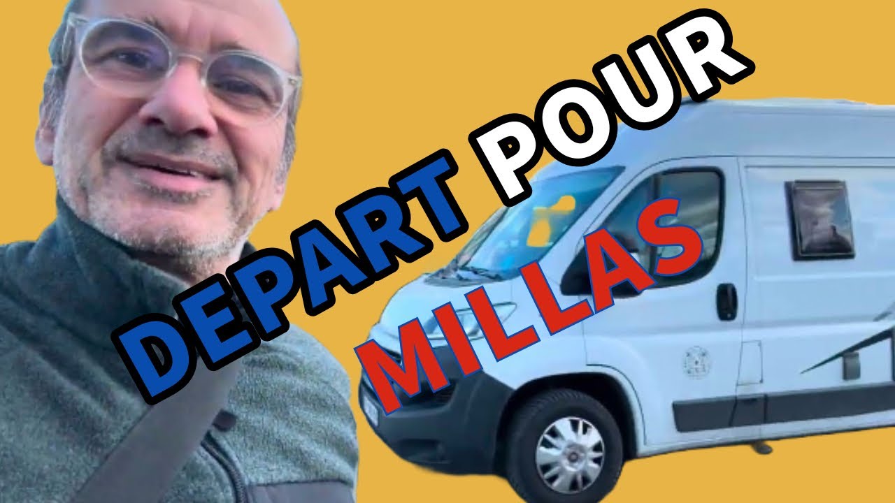 Départ pour les CANARIES. Traversée de la France direction MILLAS en Occitanie. 31/01/ 2025