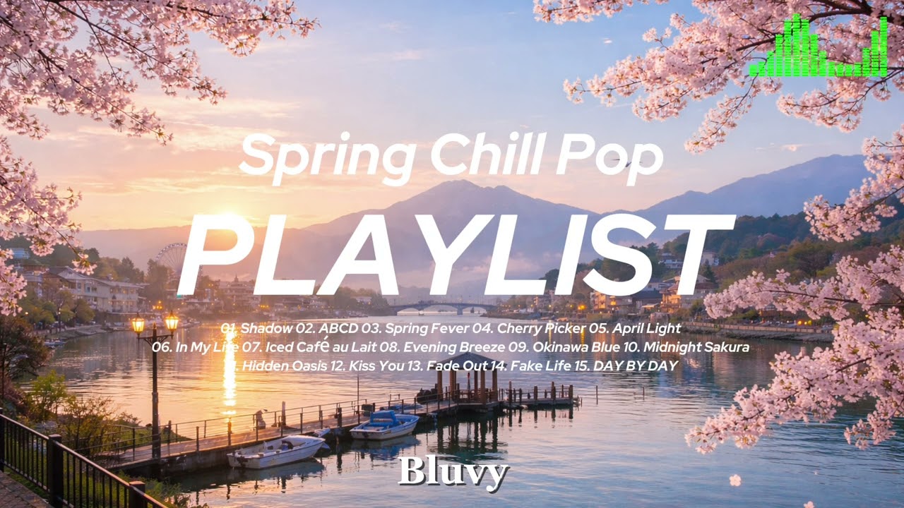 청량한 봄 Chill Pop 🌸 카페·드라이브·작업할 때 듣기 좋은 플레이리스트 | Bluvy