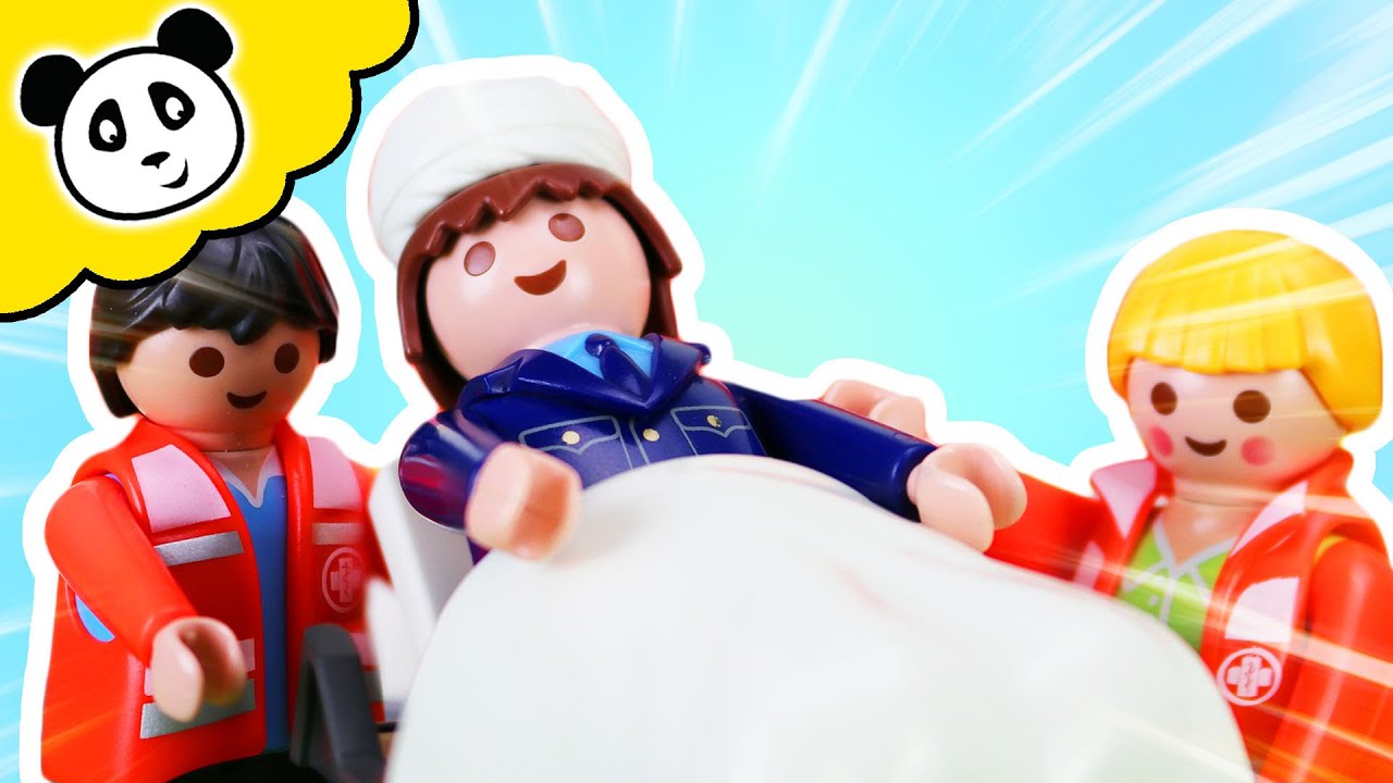 Playmobil Policía - URGENCIA! Toni debe ir al hospital! Playmobil español