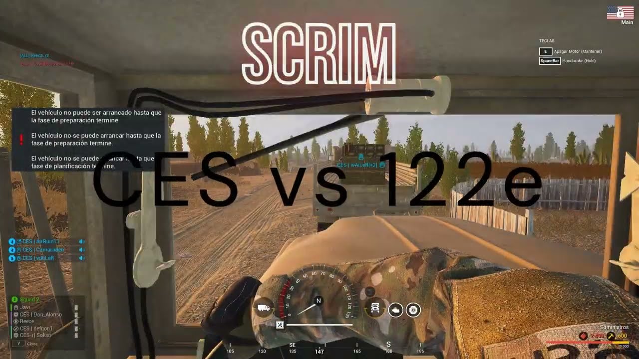 Squad Partida competitiva CES vs 122e - Scrim