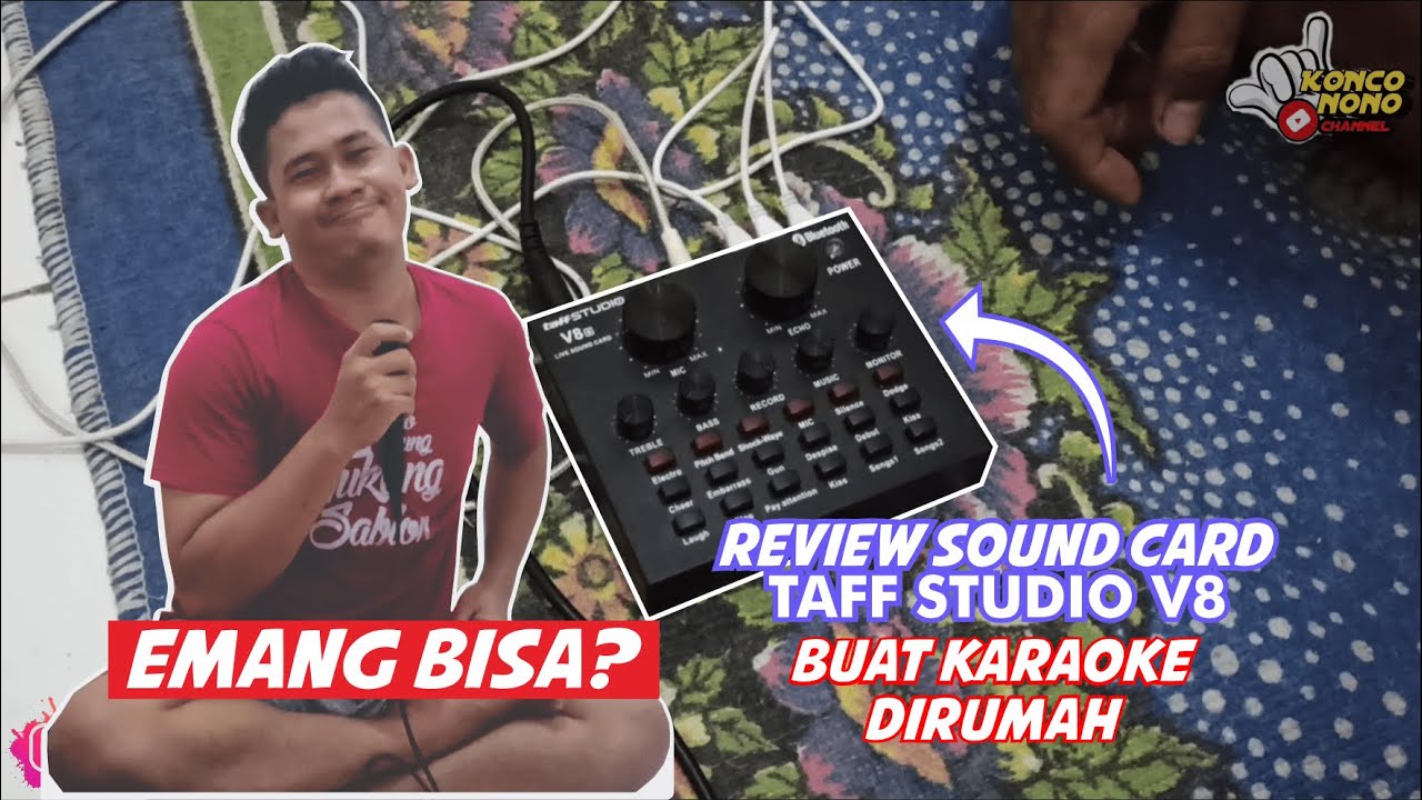 SOUND CARD TAFF STUDIO V8 / DIBUAT KARAOKE DIRUMAH, EMANG BISA?? - REVIEW