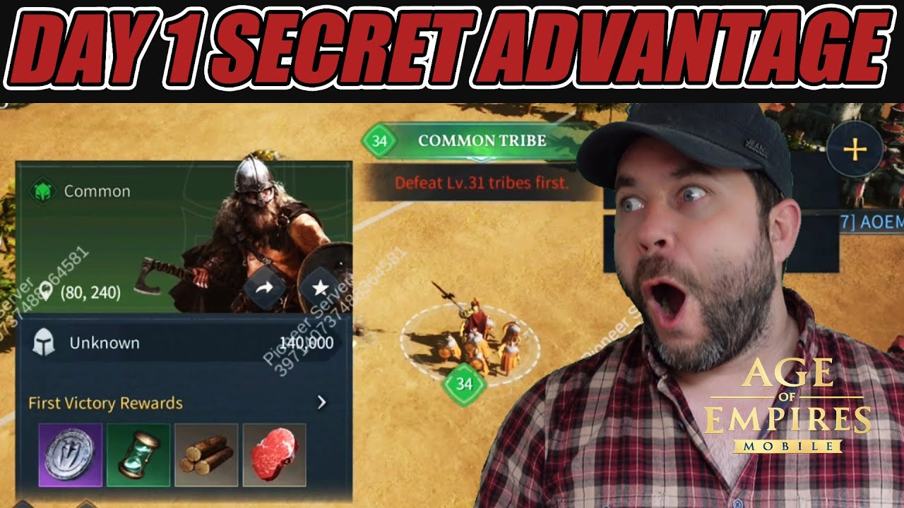 Day 1 SECRET ADVANTAGE! (Age of Empires Mobile &ndash; Desolate Desert)