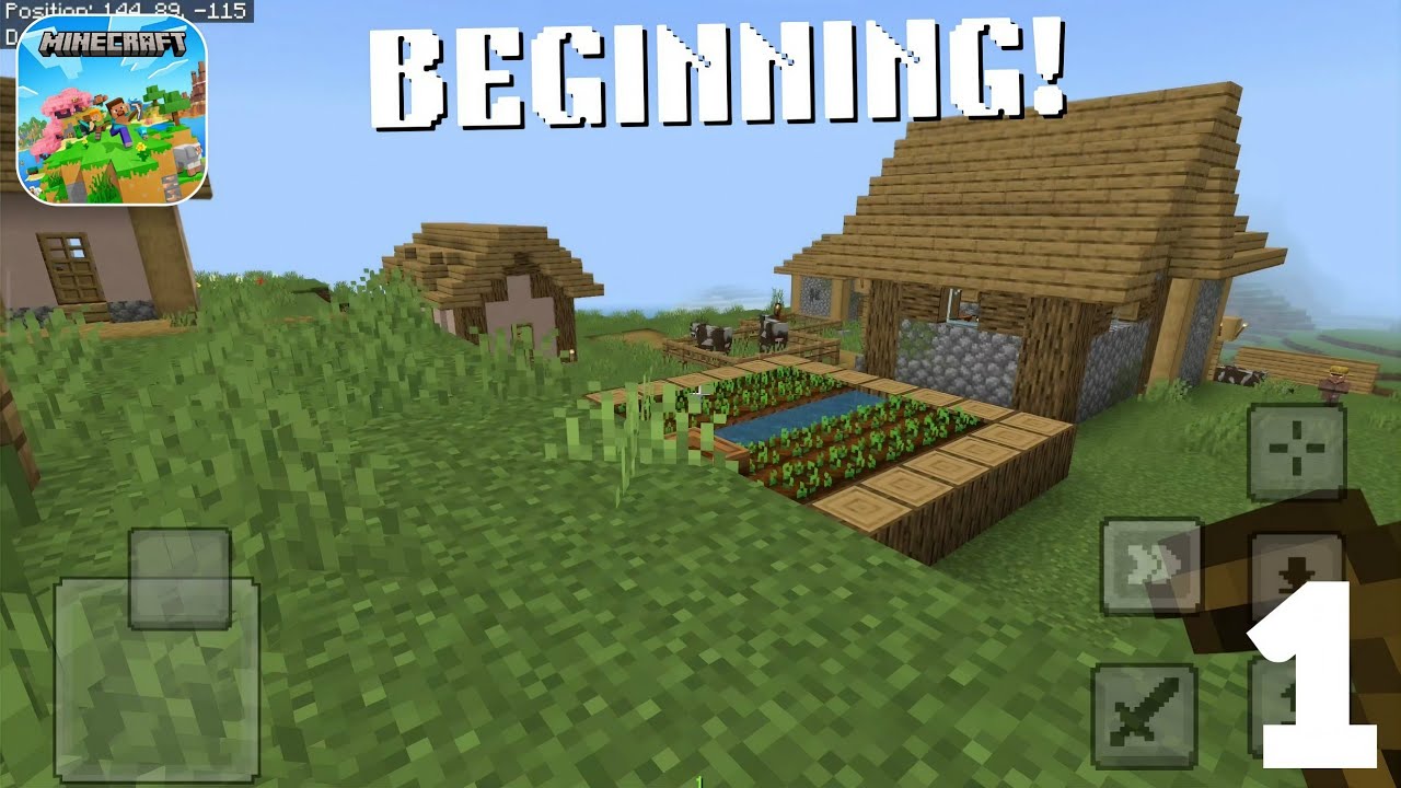 Let's Play Minecraft From Beginning Part 1, Android Gameplay #minecraft #minecraftmobile #beginning 