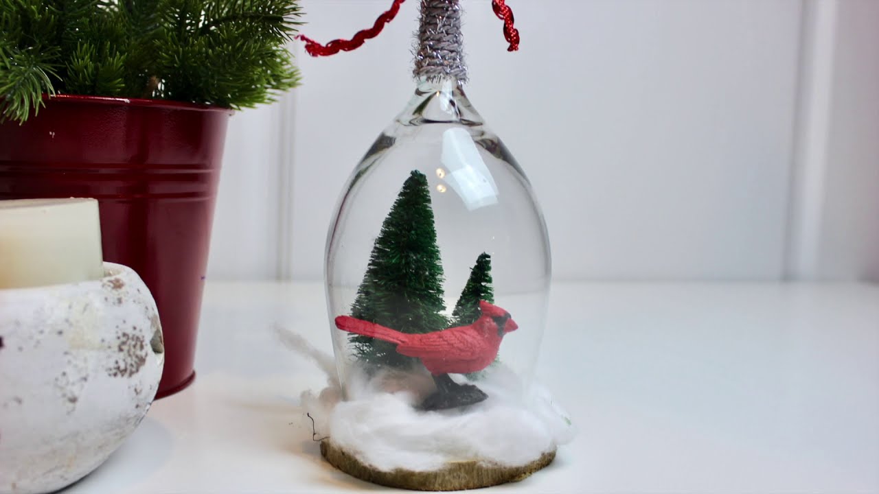 DIY Wine Glass Candle Holders🍷🕯🦌