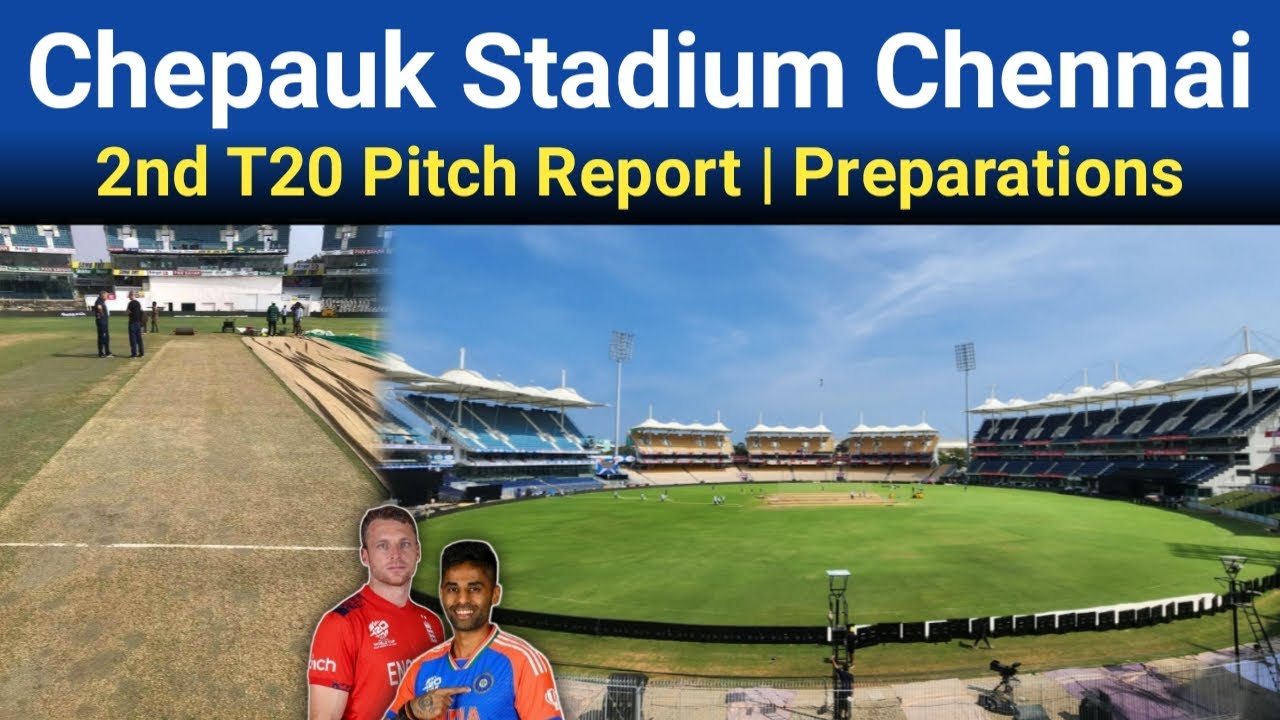 Chepauk Stadium Chennai Ready | 2nd T20 Pitch Report Ind vs Eng | Preparations & Practice Session