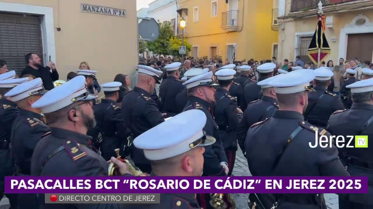 🔴 DIRECTO JEREZ TV |  PASACALLES ROSARIO DE CÁDIZ EN JEREZ Jerez TV 2025
