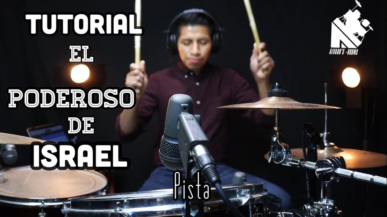 el poderoso de israel //tutorial de bateria// redobles de bateria // bateros cristianos