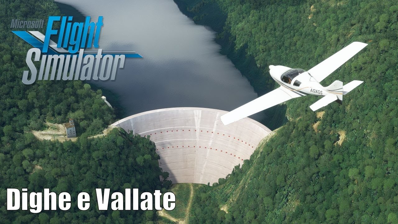 Val di Scalve, Diga del Gleno, e diga di Frera - Flight Simulator (ita)